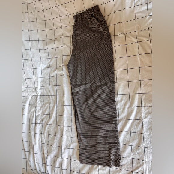 Uniqlo plaid wide pants brown - Picture 3 of 3